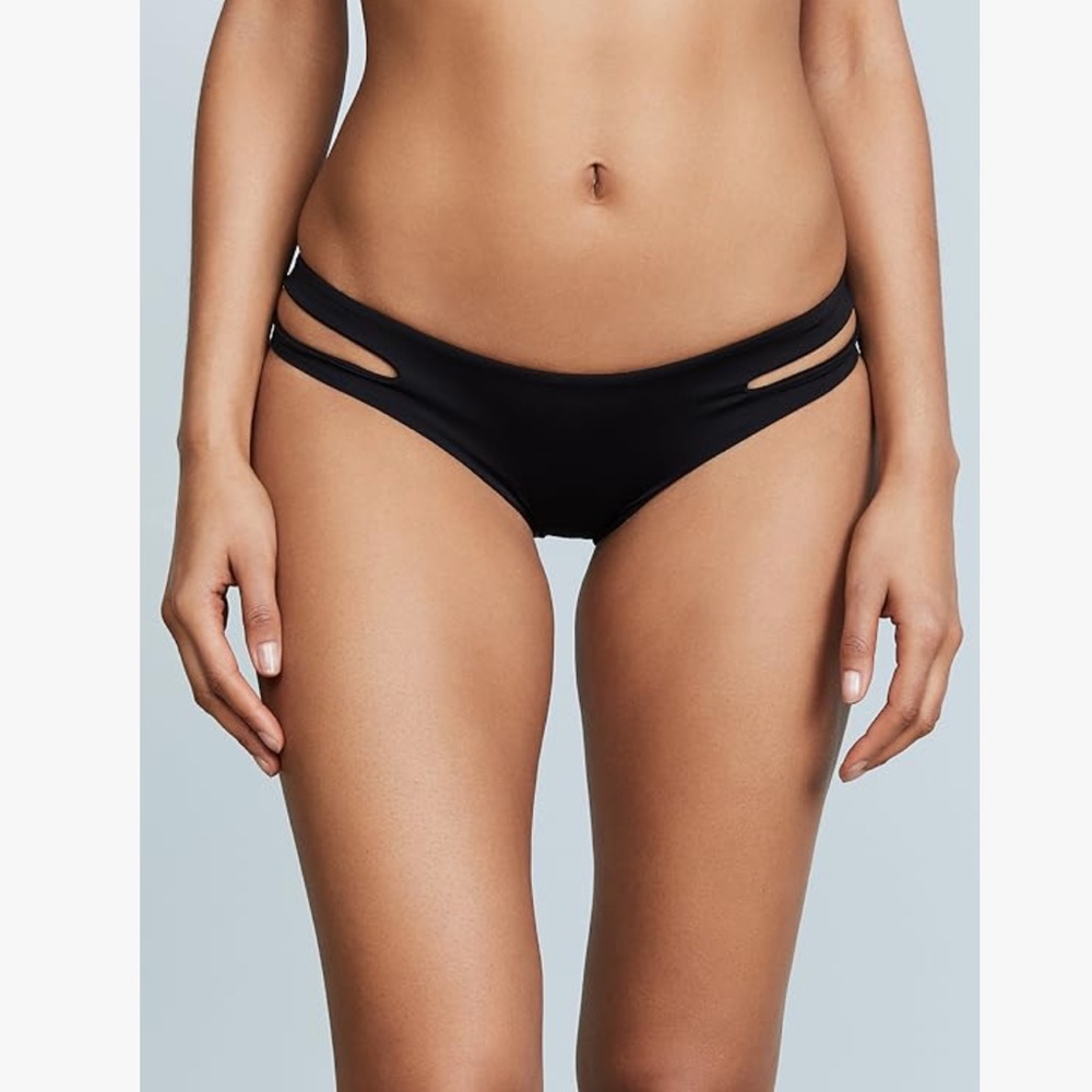 L*Space Black Estella Full Bikini Bottom